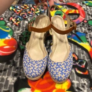 Land’s End Ankle Strap Wedge Shoe